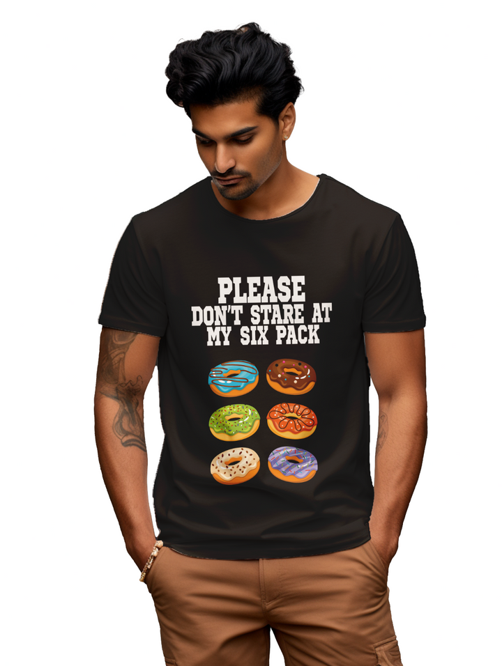 mens  Please Don't Stare at my Six Packs T-Shirt