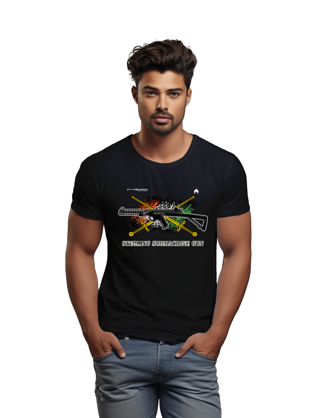 Men's STERLING SUBMACHINE GUN T-Shirt