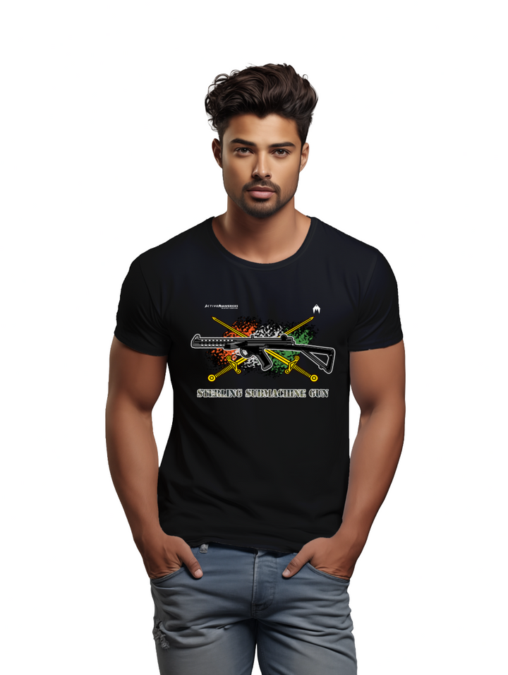 Men's STERLING SUBMACHINE GUN T-Shirt