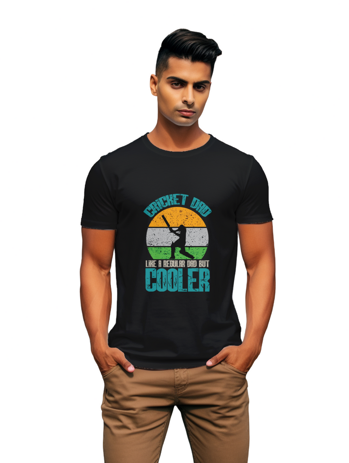 Mens Cricket_ Dad T-shirt