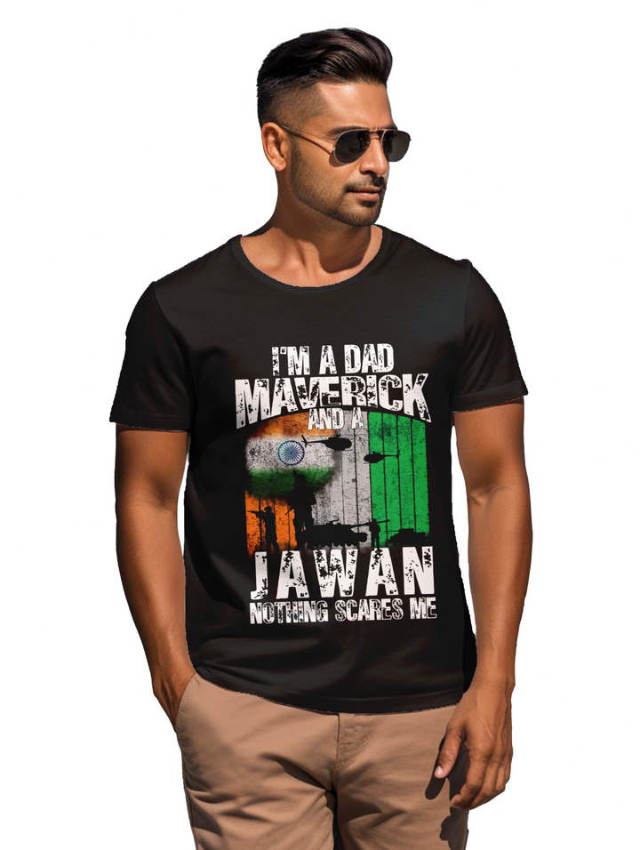 Men's Im a Dad Maverick and Jawan T-shirt