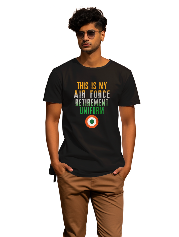 Men's This is my airforce retirement uniform T-shirt