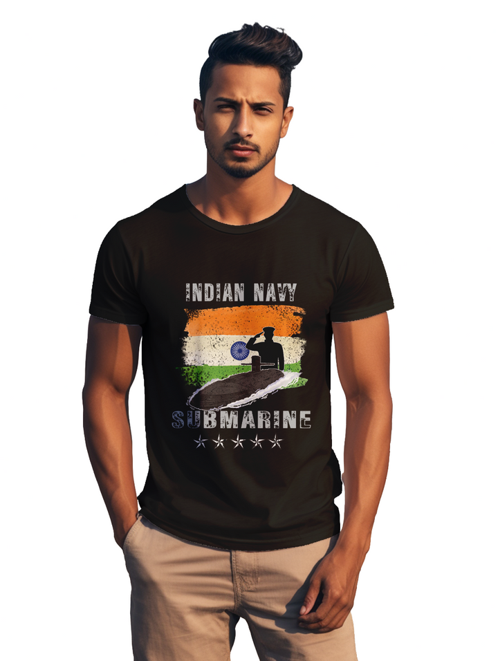 Men's INDIAN NAVY SUBMARINE T-Shirt