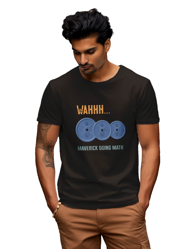 Mens Wahh Maverick doing math  T-Shirt