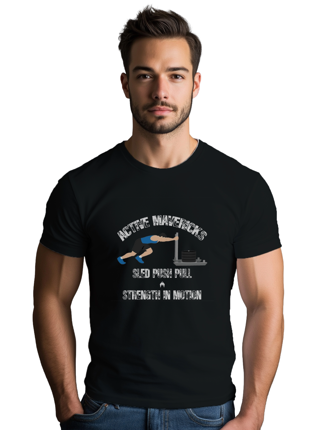Mens SLED PUSH PULL T-Shirt