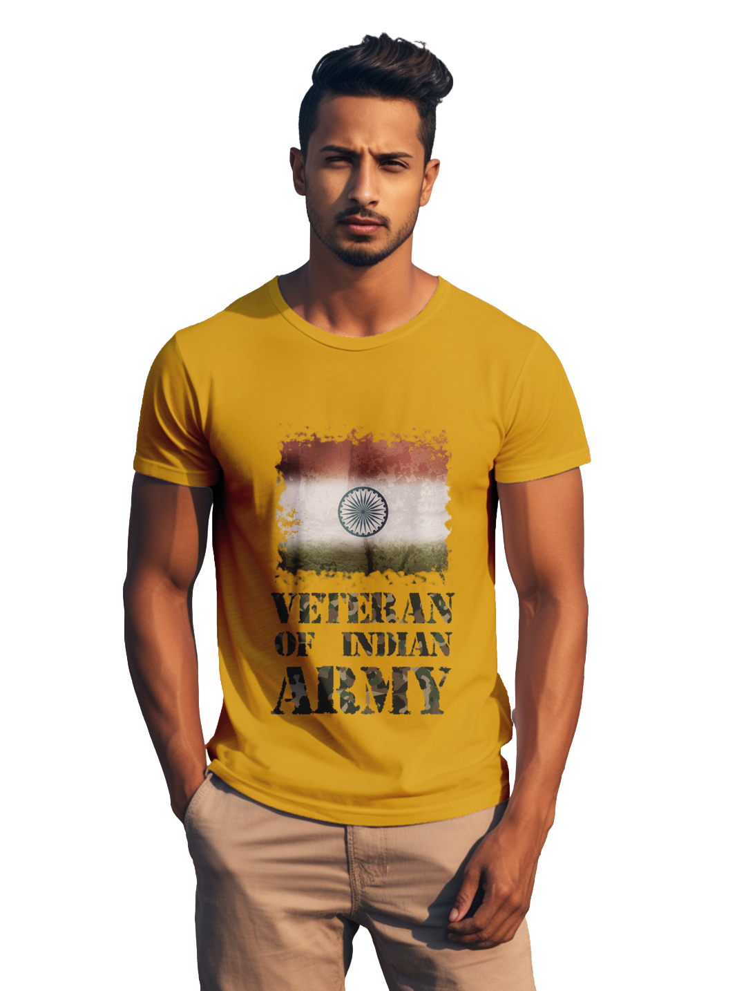 mens Veteran of Indian Army t-shirt