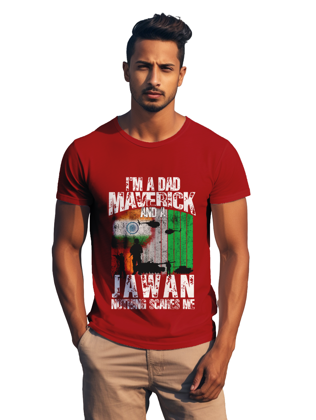 Men's Im a Dad Maverick and Jawan T-shirt