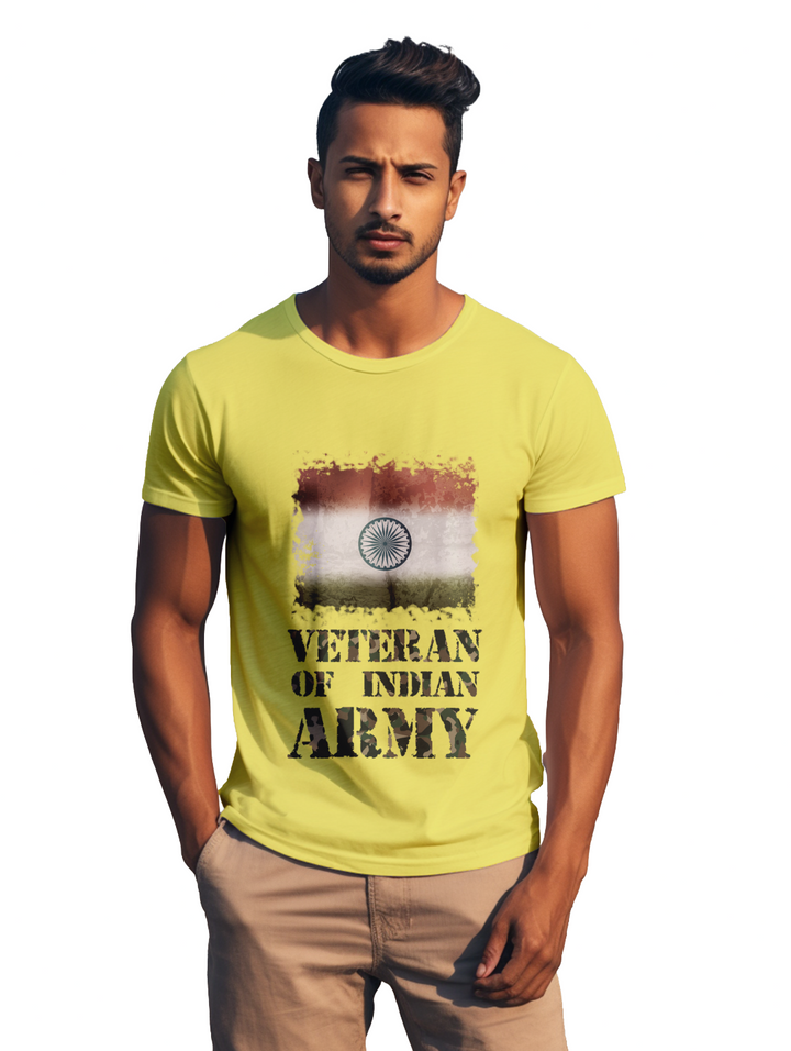mens Veteran of Indian Army t-shirt