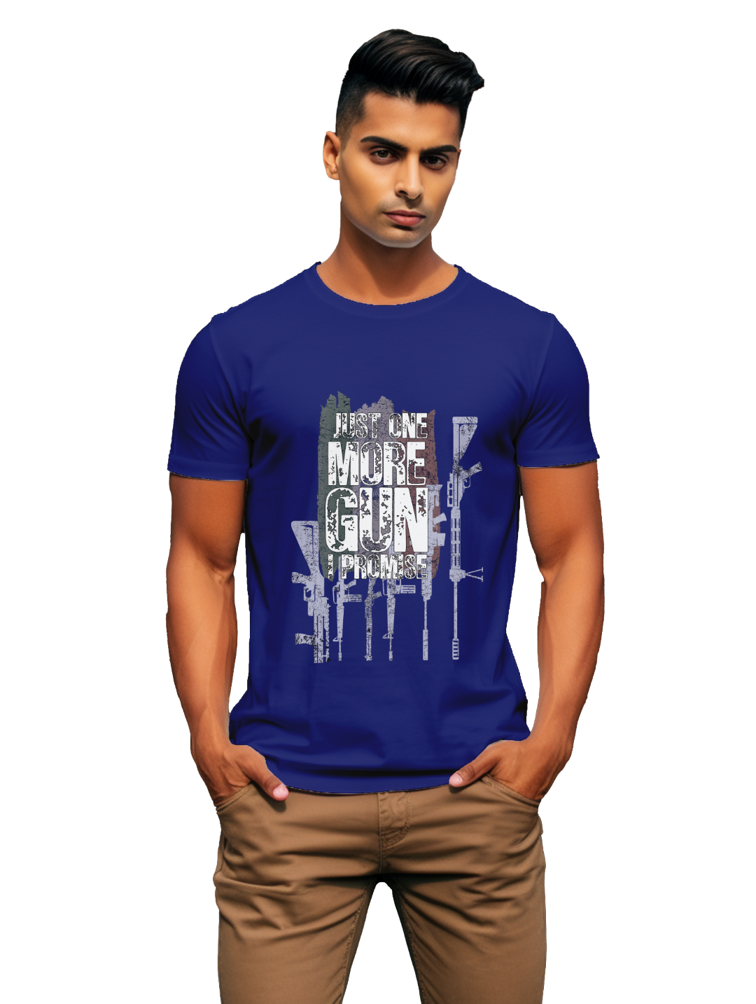 Mens Just one more gun I promise t-shirt