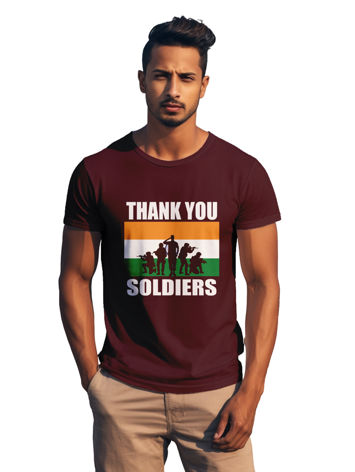 Mens Thank You Soldiers t-shirt