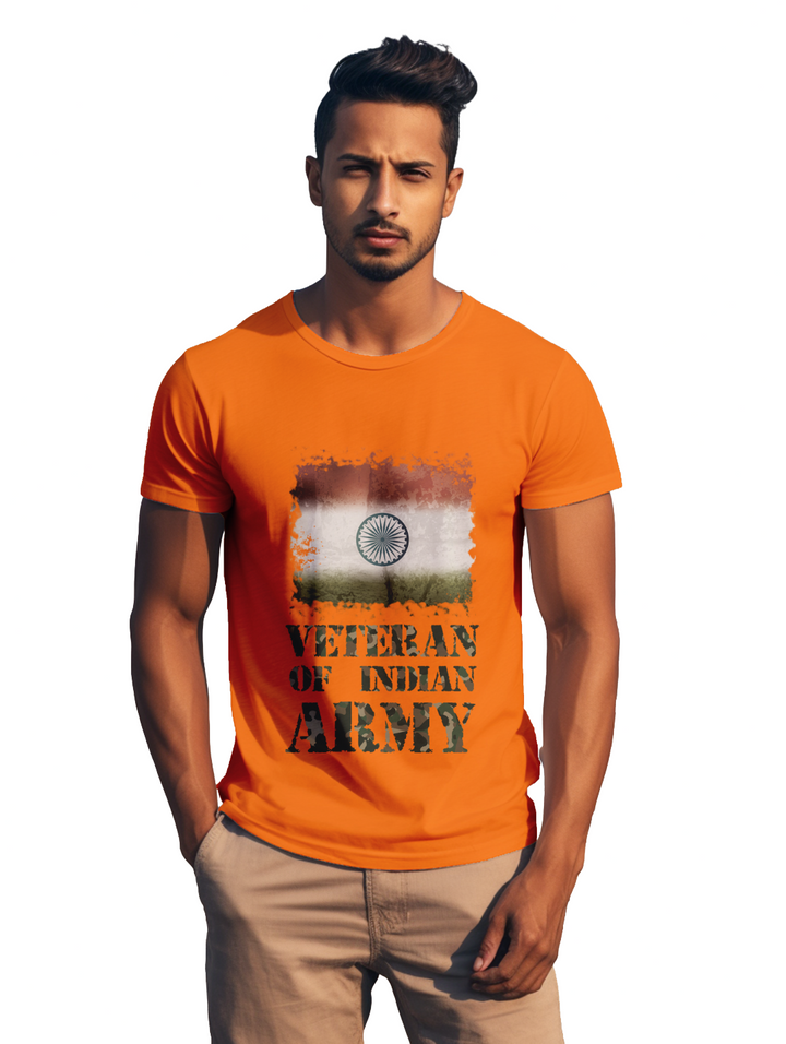 mens Veteran of Indian Army t-shirt