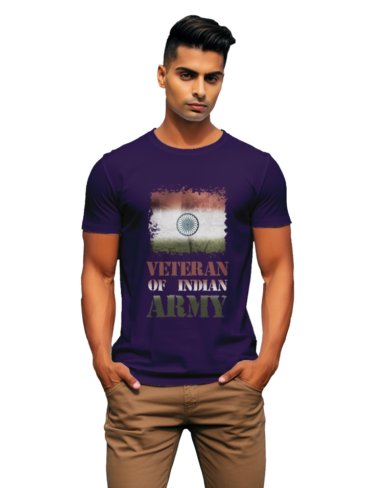 mens Veteran of Indian Army t-shirt