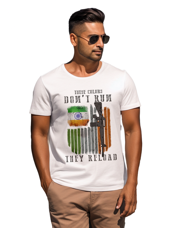 Mens These colors don't run They reload t-shirt