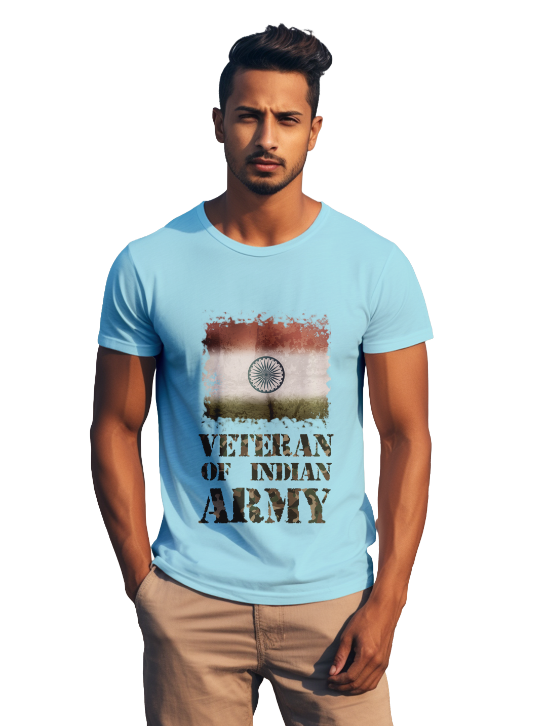 mens Veteran of Indian Army t-shirt