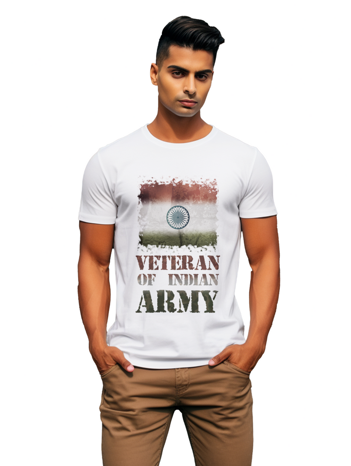 mens Veteran of Indian Army t-shirt