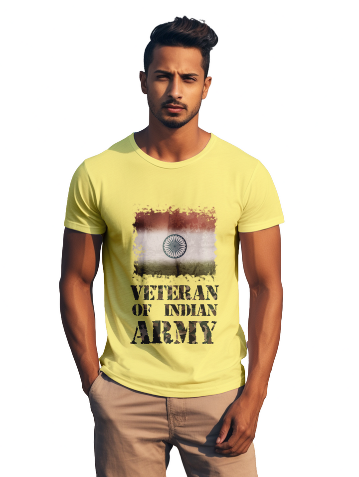 mens Veteran of Indian Army t-shirt