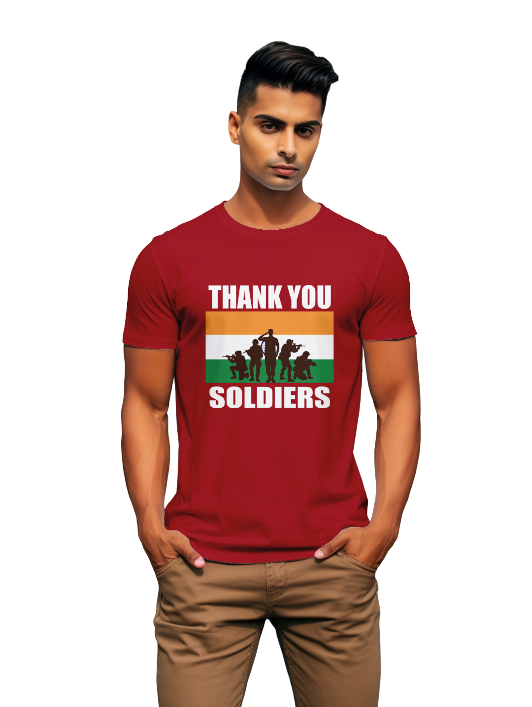 Mens Thank You Soldiers t-shirt