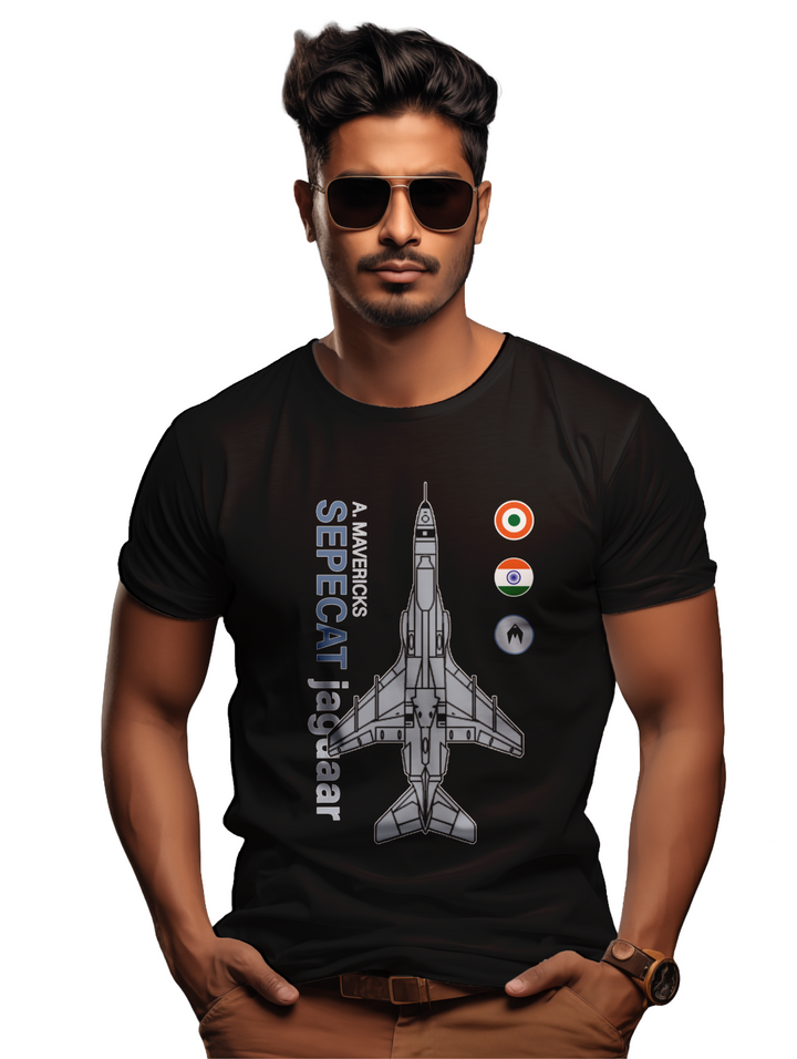 Men's Jaguar’s Valor – The IAF’s Fearless Glider t-shirt