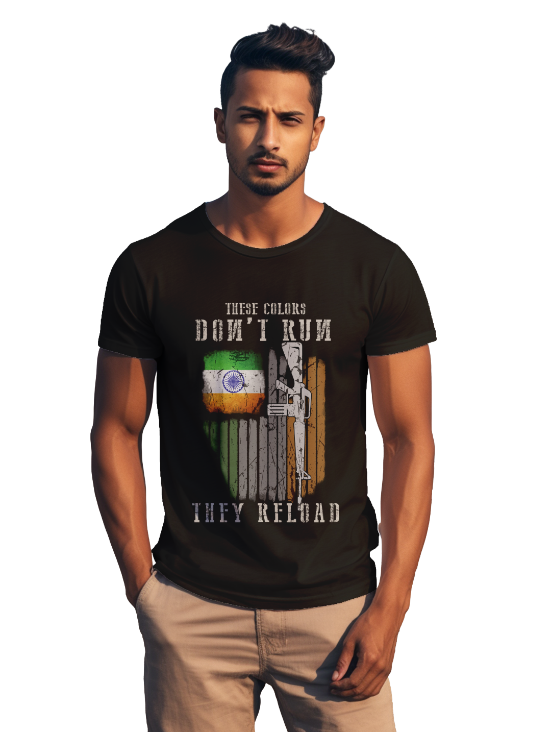 Mens These colors don't run They reload t-shirt