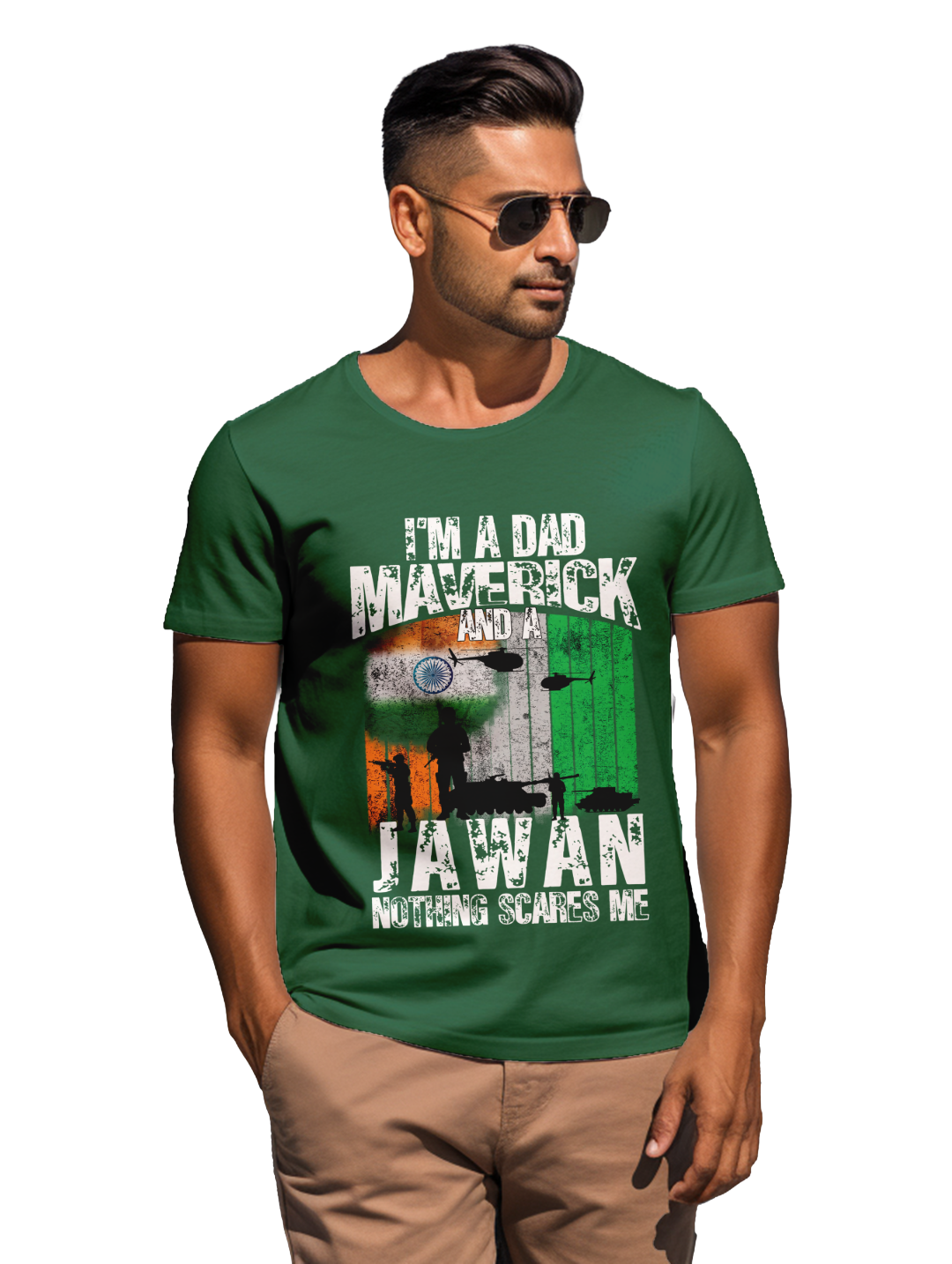 Men's Im a Dad Maverick and Jawan T-shirt