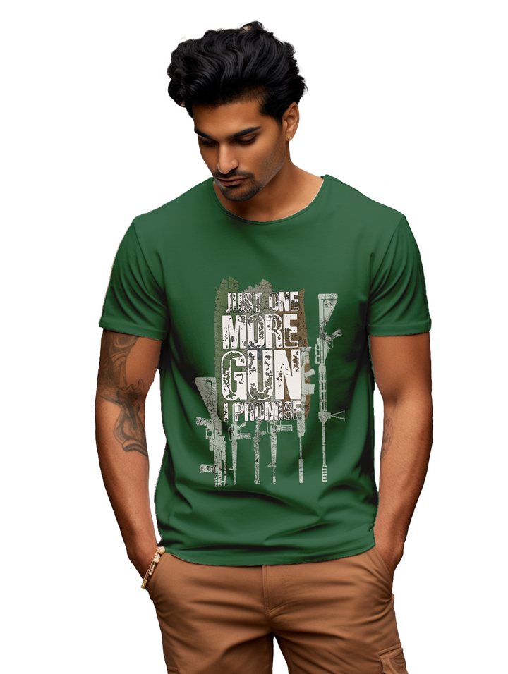 Mens Just one more gun I promise t-shirt