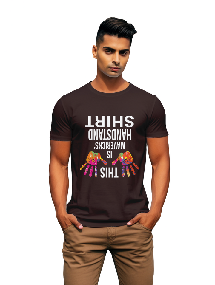 men's This is Mavericks Handstand T-shirt