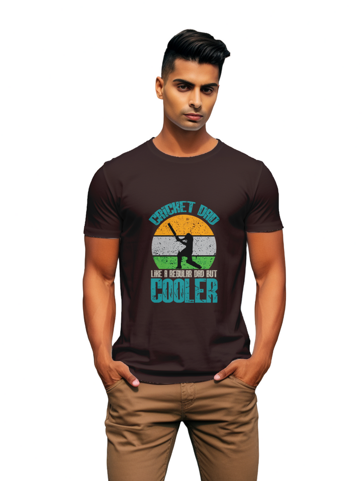 Mens Cricket_ Dad T-shirt