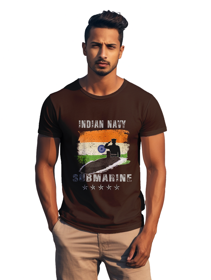 Men's INDIAN NAVY SUBMARINE T-Shirt