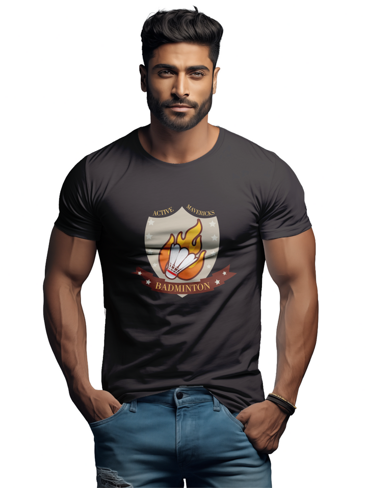 Men's ACTIVE MAVERICKS BADMINTON T-Shirt