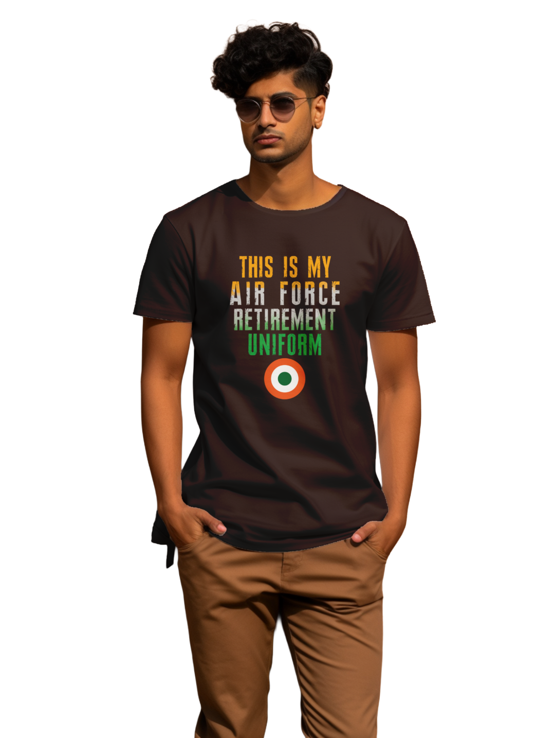 Men's This is my airforce retirement uniform T-shirt