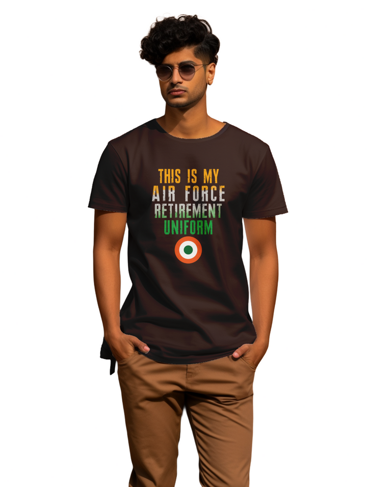 Men's This is my airforce retirement uniform T-shirt