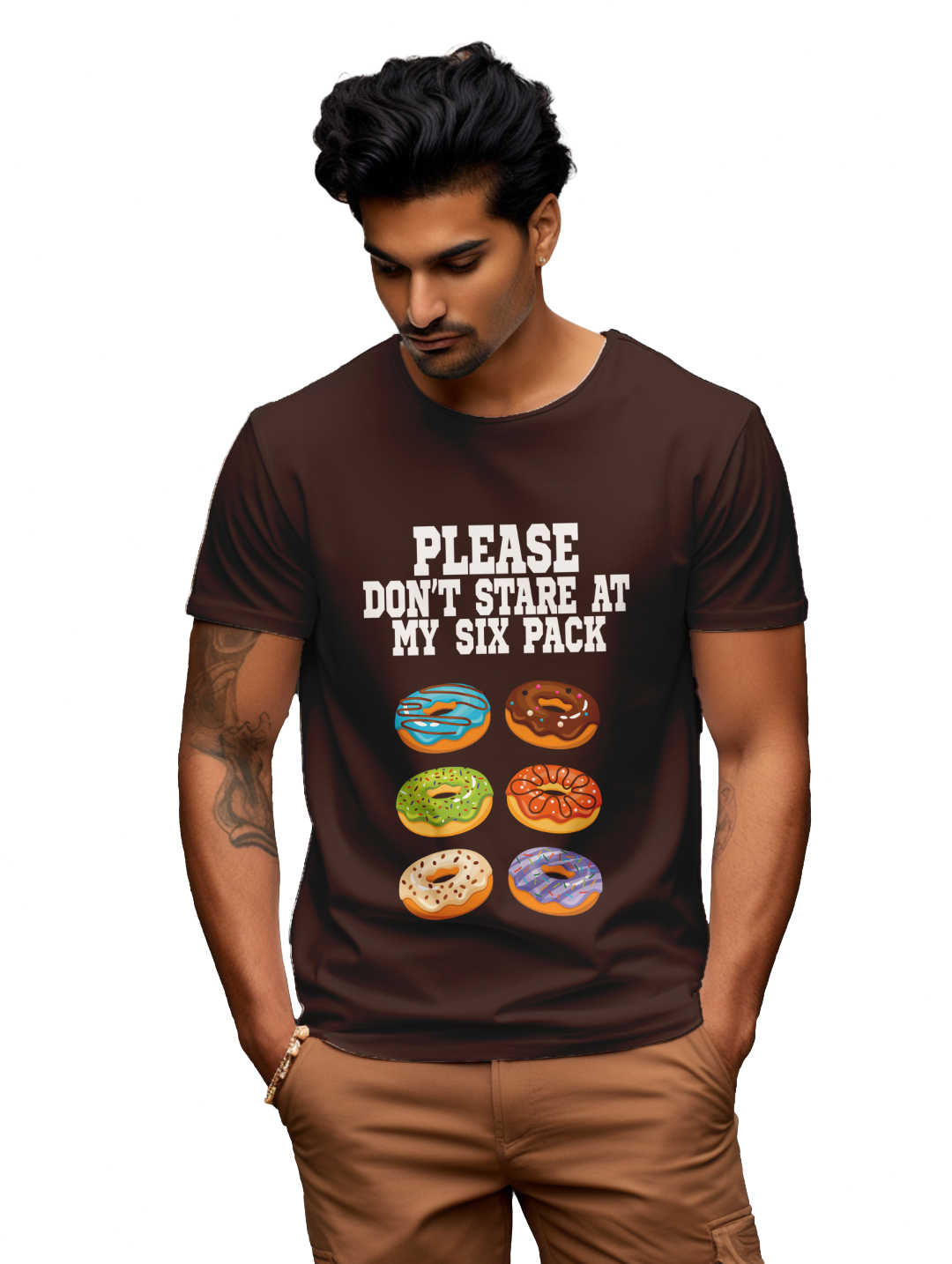 mens  Please Don't Stare at my Six Packs T-Shirt