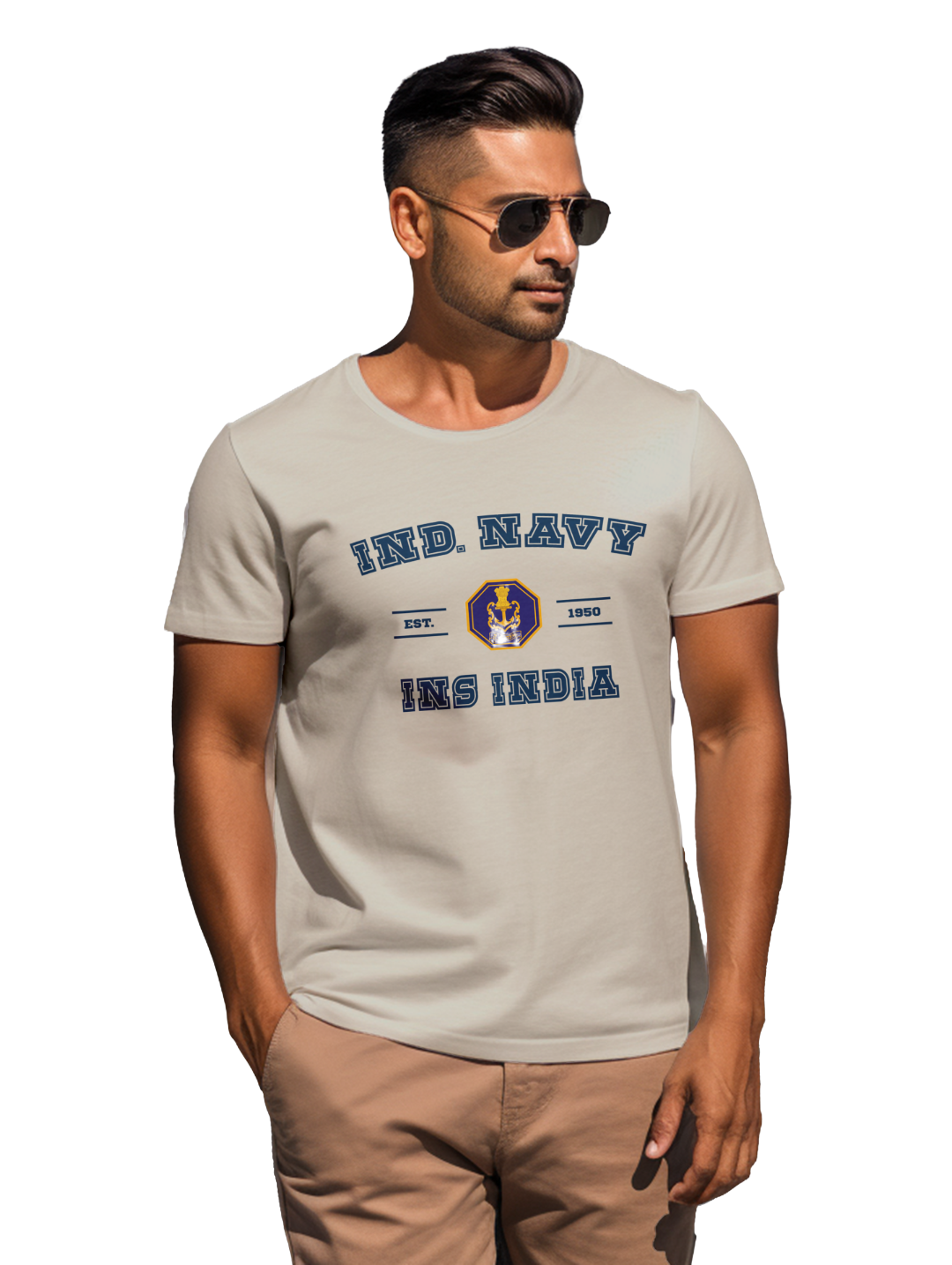 Men's Ind. Navy INS India T-Shirt