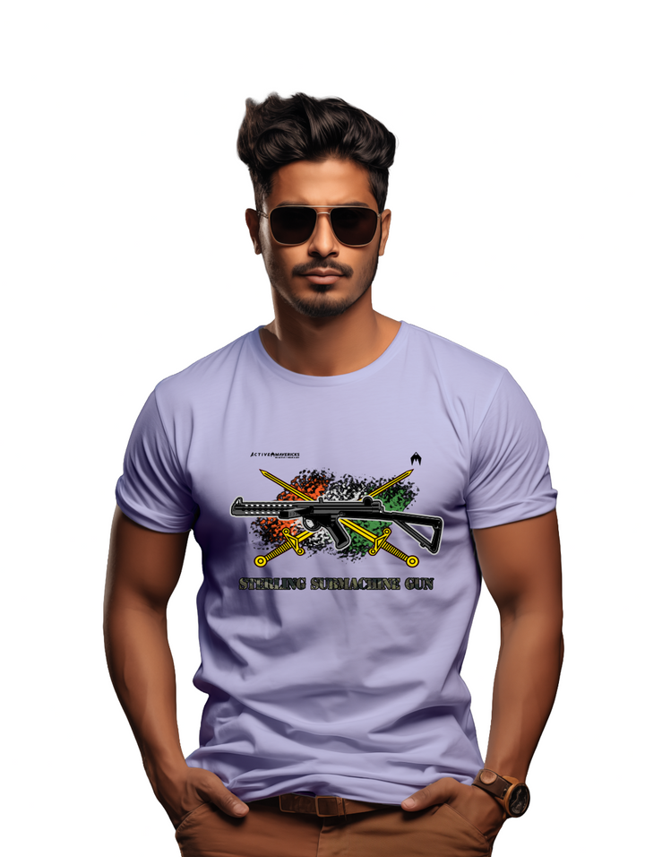 Men's STERLING SUBMACHINE GUN T-Shirt