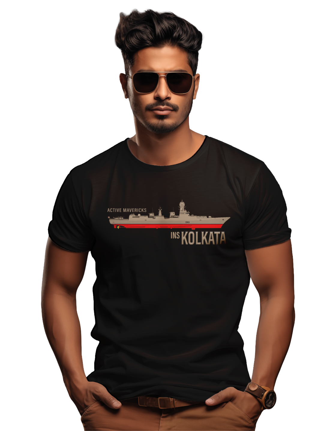 Mens INS Kolkata T-shirt