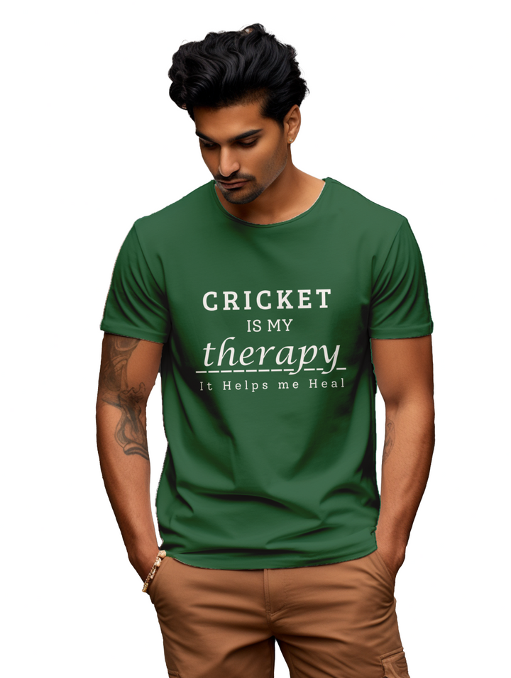 Men's Cricket is my Theraphy T-shirt