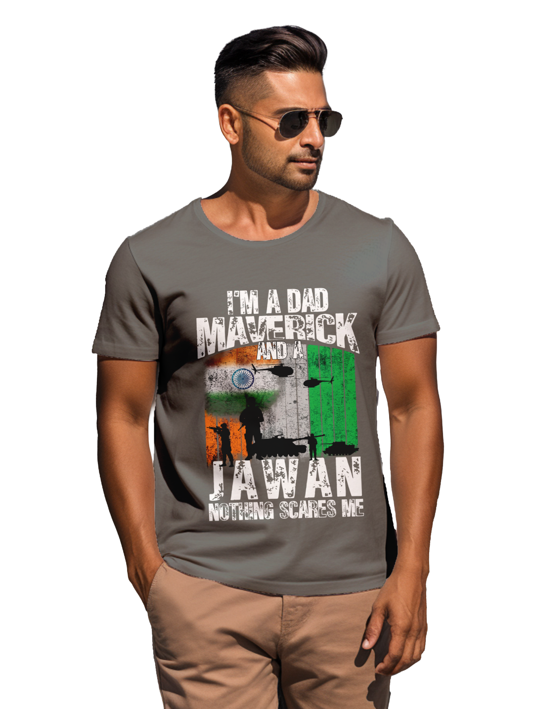Men's Im a Dad Maverick and Jawan T-shirt