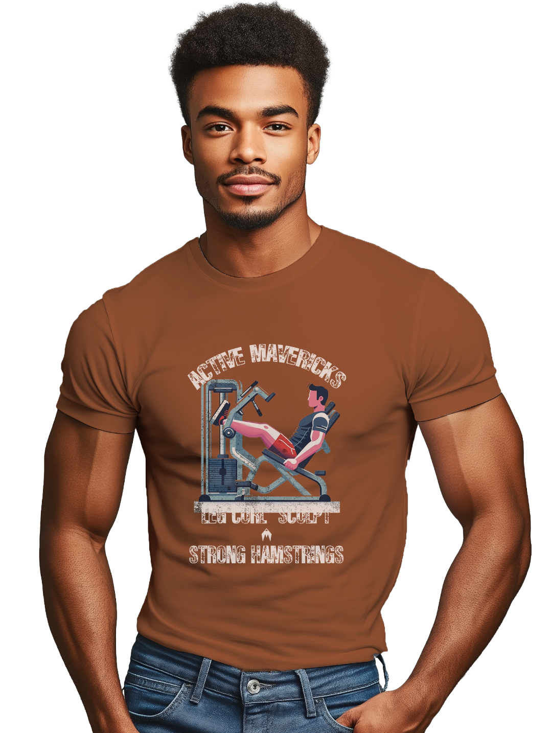 Mens LEG CURL SCULPT T-Shirt