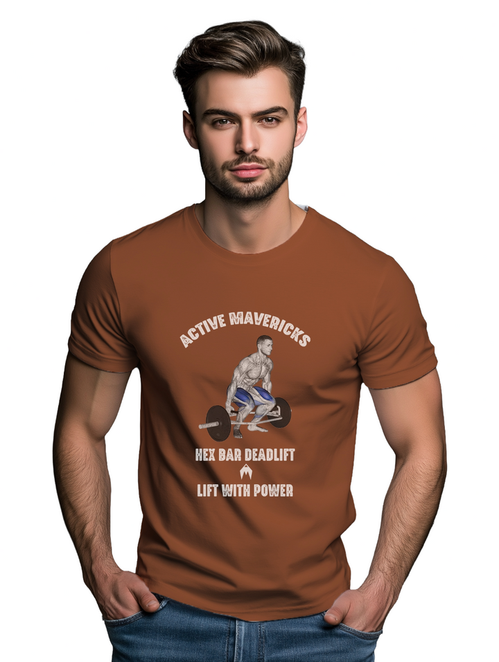 Mens HEX BAR DEADLIFT T-Shirt