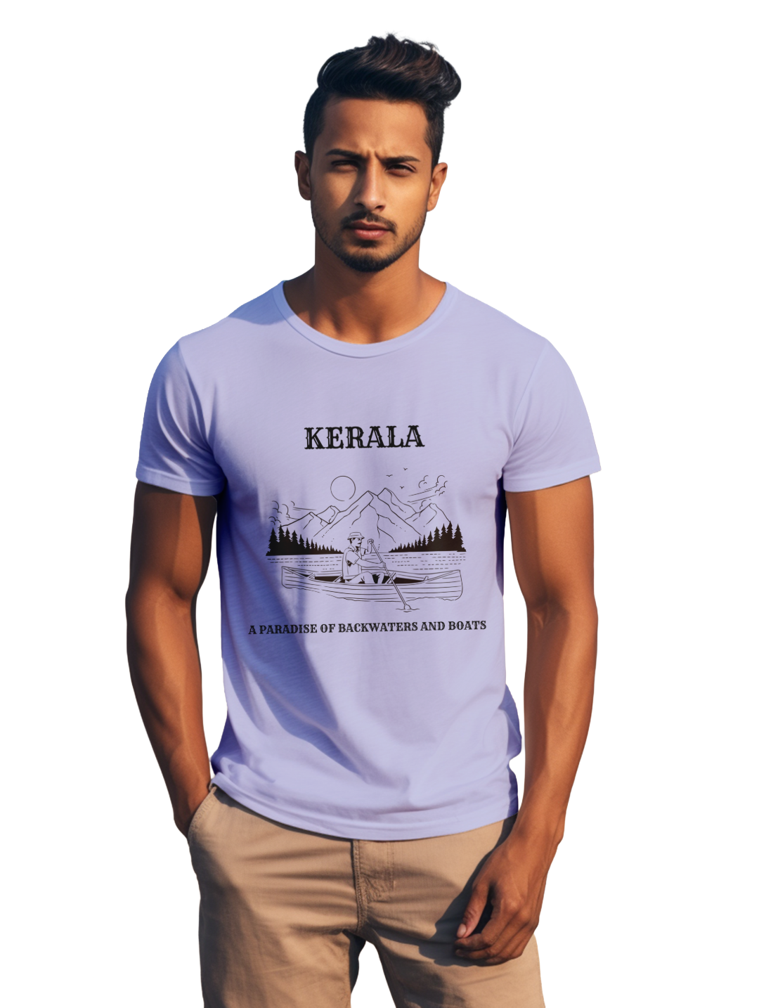 Mens  Kerala Blackwater and Boats T-Shirt