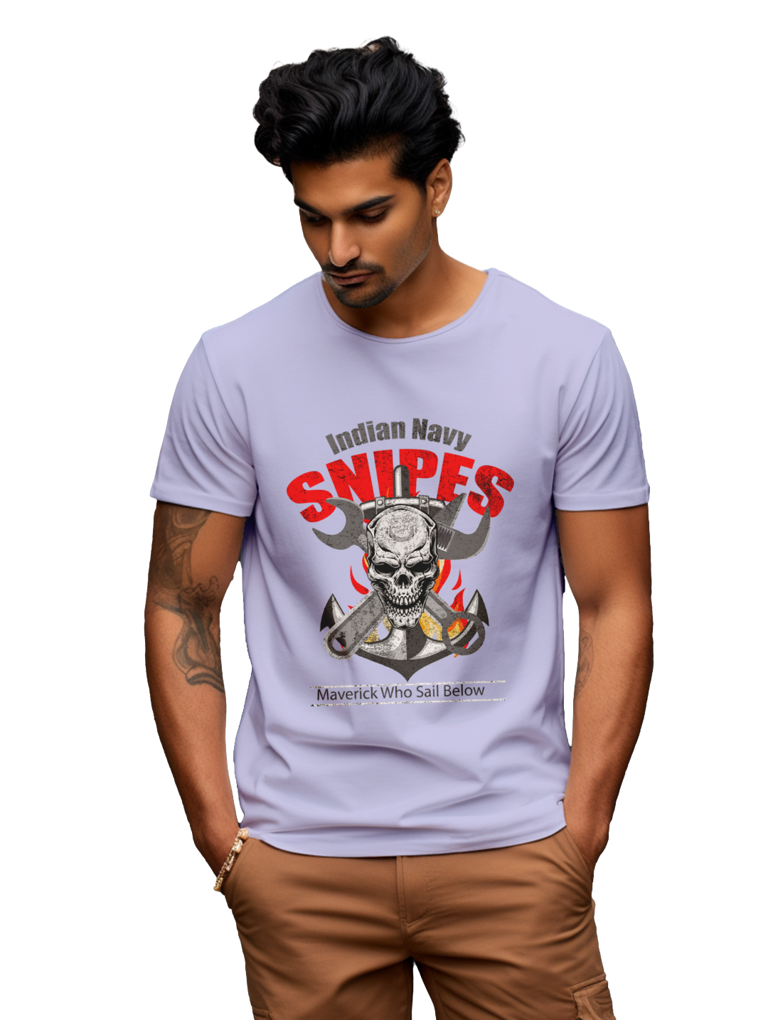 Men's Indian Navy Snipes T-Shirt