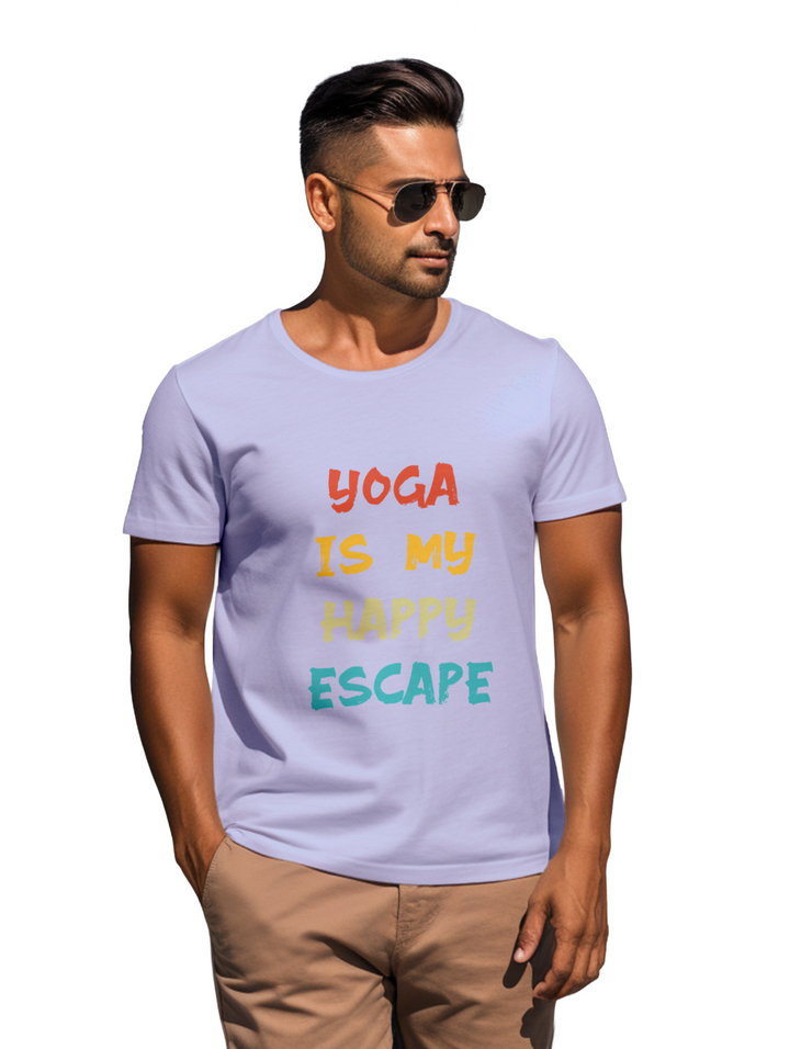 Men's  Yoga is my happy escape t-shirt