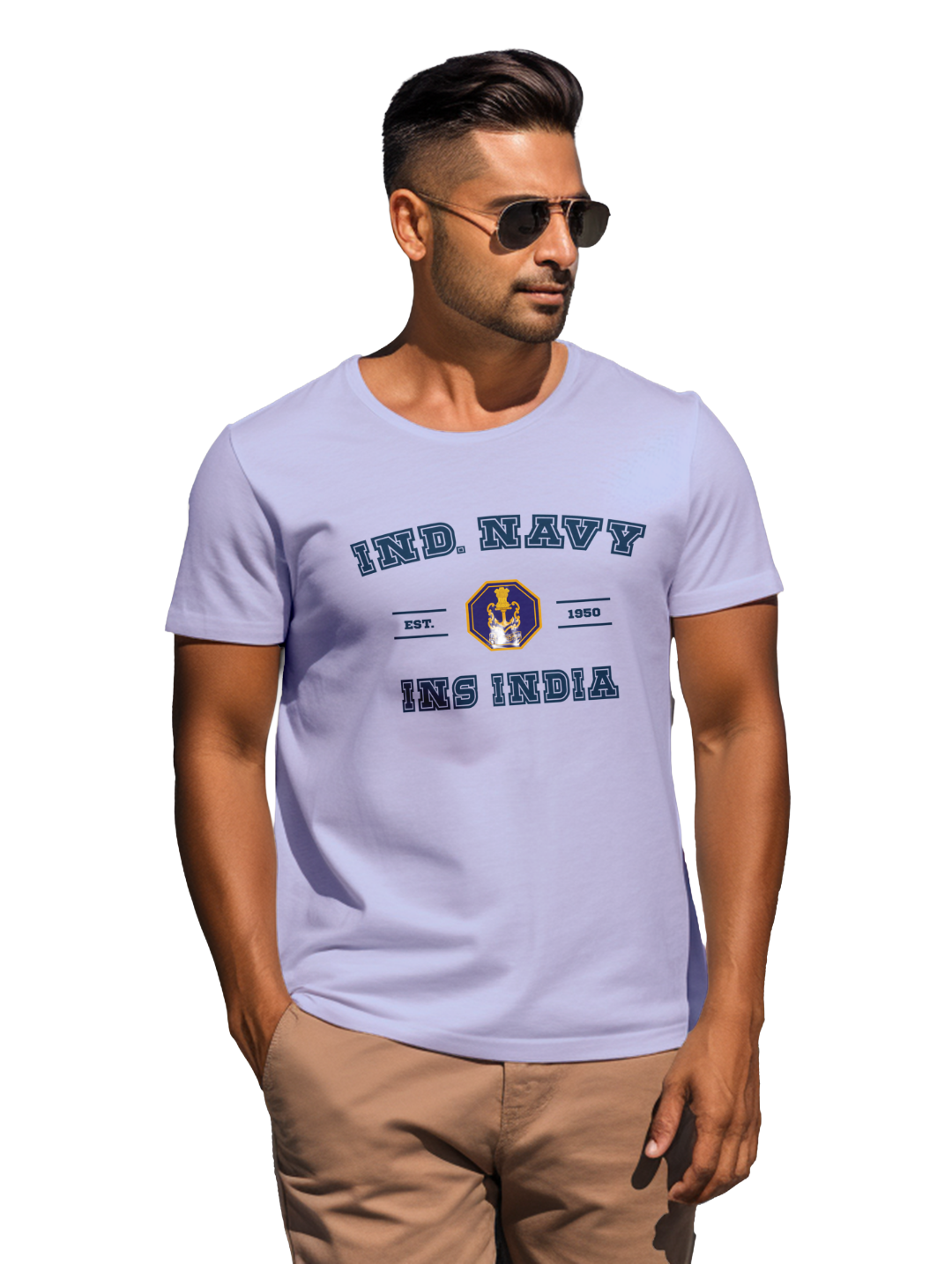 Men's Ind. Navy INS India T-Shirt