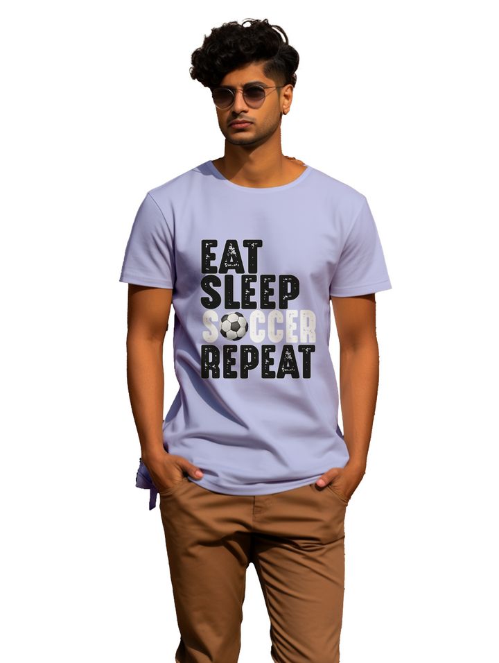 men's Eat Sleep Soccer Repeat