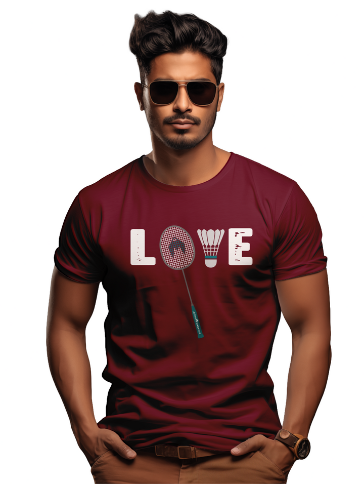 Men's LOVE BADMINTON T-Shirt