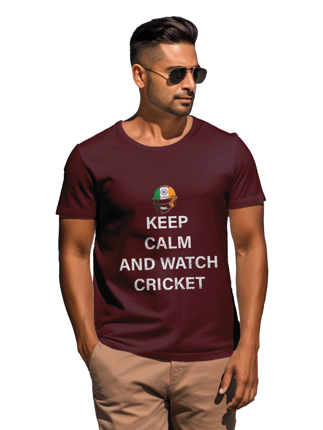 Men's Keep calm and watch cricket T-shirt