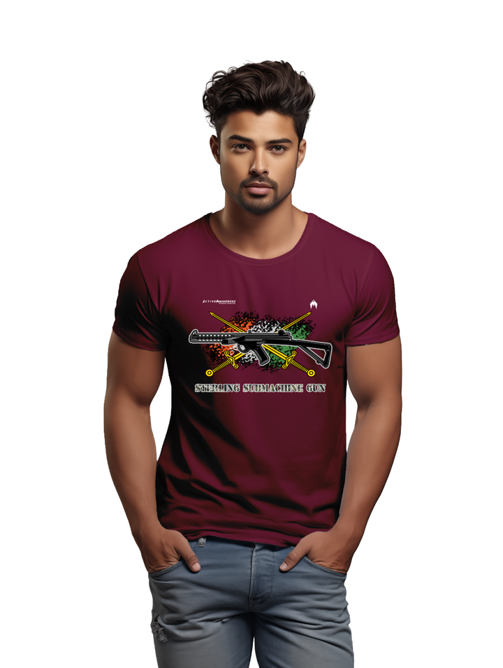 Men's STERLING SUBMACHINE GUN T-Shirt