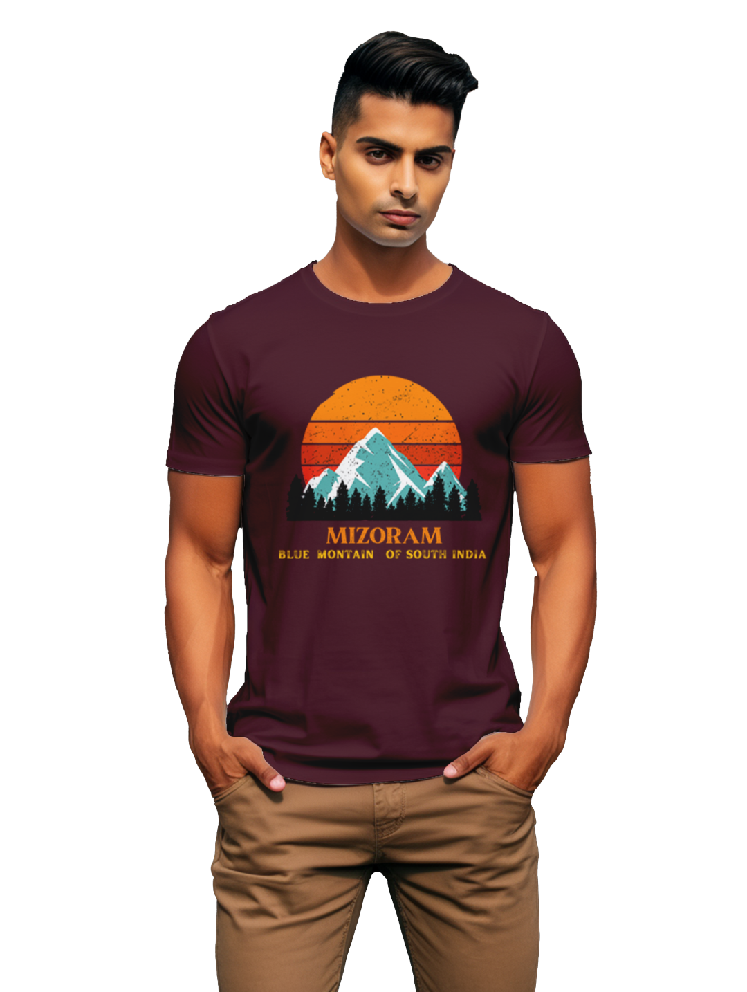 Men's  Mizoram Blue Mountains T-Shirt