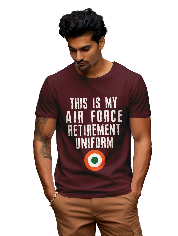 Men's This is my airforce retirement uniform T-Shirt