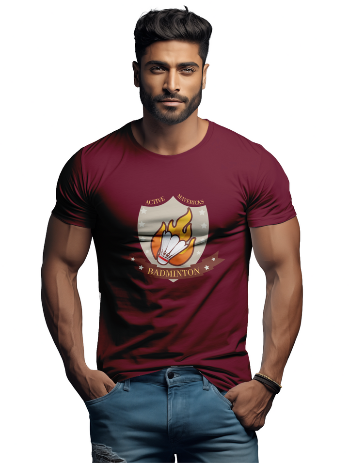 Men's ACTIVE MAVERICKS BADMINTON T-Shirt